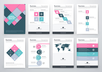 Vector set of infographics business