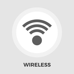 Wireless vector flat icon