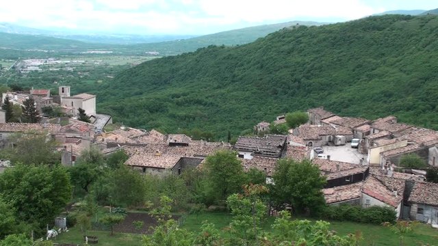 Borgo antico di civita di Bojano piccolo paese della provincia di Campobasso, Molise Italia