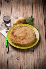 Homemade potato cake