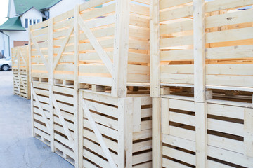 Warehouse of Wooden Cases