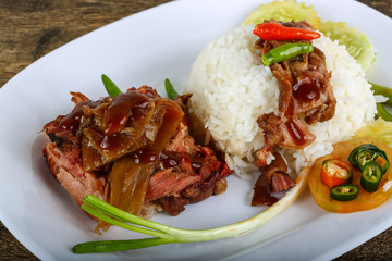 Pork with rice
