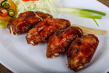 Teriyaki chicken wings