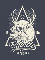 Skull Print Vector