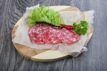 Spanish salami sausage