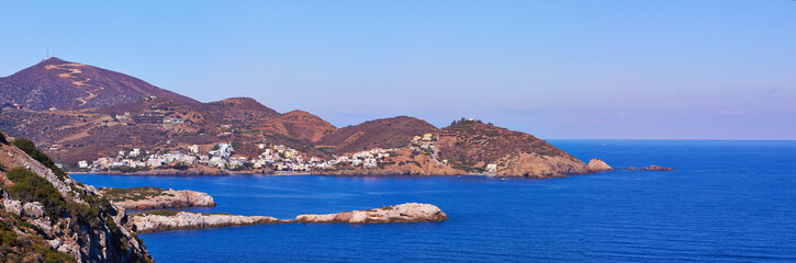 Obraz premium Panoramic view of Bali in Crete, Greece.