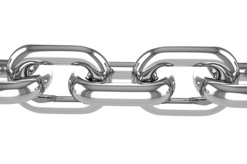 Obraz premium 3d render stainless steel chain