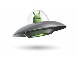 Ufo 3d rendering © efks