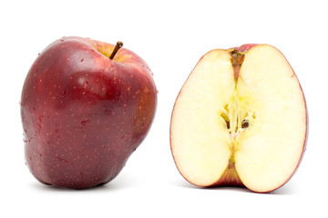 An red apple