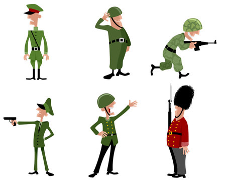 Six soldiers set