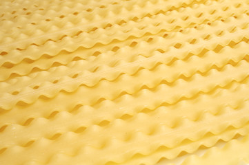 uncooked pasta texture on table