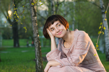 Portrait of the young beautiful woman