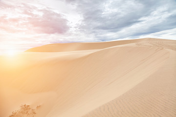 White sand dunes in Mui Ne, Vietnam