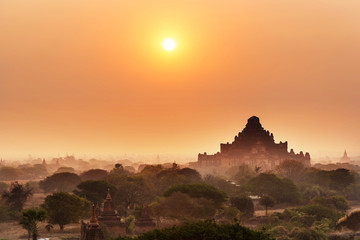 The amazing temples of ancient Pagan. Bagan, central Myanmar, Asia