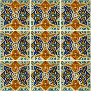 Tile background, Moroccan ornament