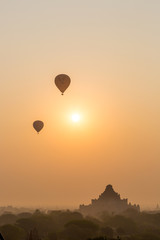 The amazing temples of ancient Pagan. Bagan, central Myanmar, Asia