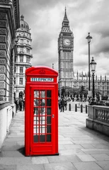 Tuinposter Telefooncel in Londen © conorcrowe