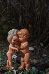 Scary dolls. Child abuse. Crime scene