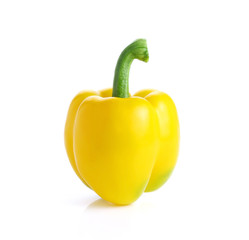 Yellow  pepper isolated on white background