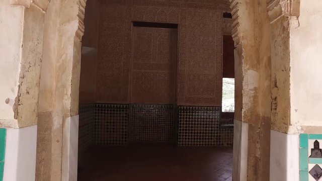Granada, Andalusia, Spagna - Aprile 17, 2016: Alhambra, complesso di palazzi residenze e fortezza andaluso a Granada (Ultra High Definition, UltraHD, Ultra HD, UHD, 4K, 2160P, 3840x2160)