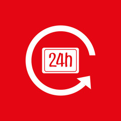 time flat icon design 