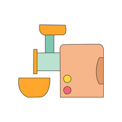 Vector cartoon kitchen meat grinder