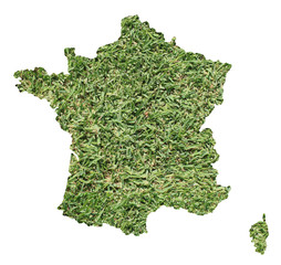 France environmental map