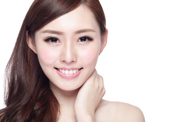 Beauty woman with charming smile