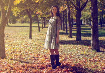 beautiful girl in a nice place