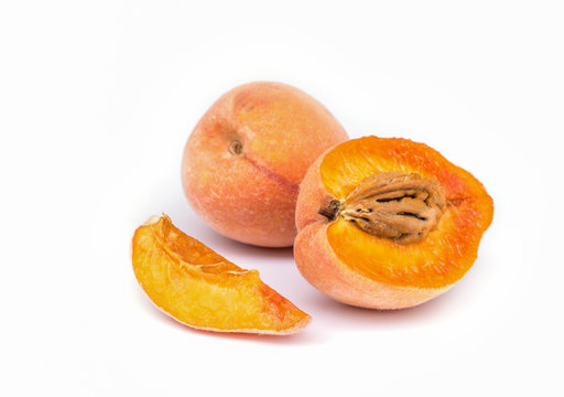 Peach Fruit  isolated.