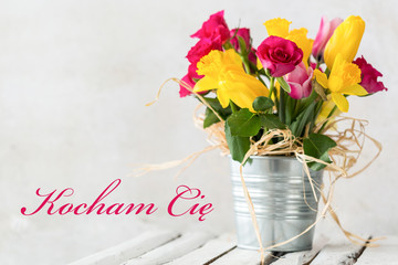 Beautiful flowers only for her