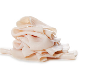 thin slices of white meat chicken