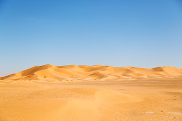 Fototapeta na wymiar in oman old desert rub al khali the empty quarter and outdoor