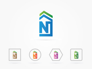 Fototapeta premium NJ House Property logo