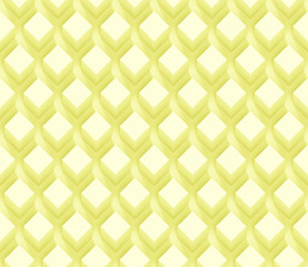 seamless rows of cube object in shades of yellow