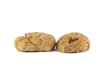 two croissants bread