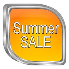 Summer Sale Button - 3D illustration