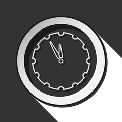 icon - last minute clock with shadow