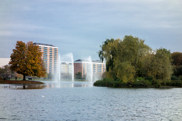 Fototapeta premium Fountains in Malmo