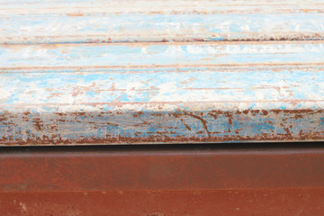 Colorful metal pipe background, Selective focus.