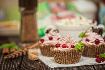 Homemade dessert from cottage cheese
