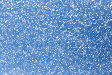 raindrops on a blue sky