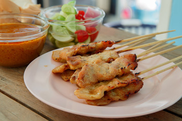 Pork satay.
