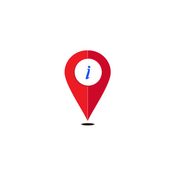 information icon map pointer, vector illustration.