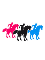 race team buddies 3 equestrian rider riding ross knight prince young man guy horse outline silhouette shadow stallion