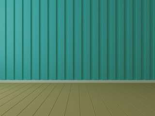 outdoor wall and floor color vintage 3d rendering