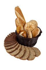 delicious set of breads