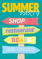 Beach pointers. Index trends for different institutions. The arrow direction. 