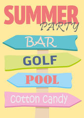 Beach pointers. Index trends for different institutions. The arrow direction.