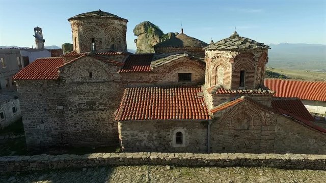 Camera flying next to Treskavec monastery.